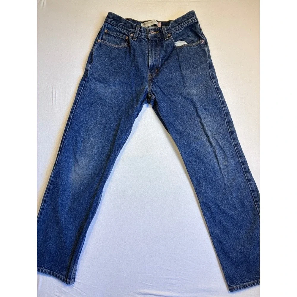 Levi's 505 Regular Fit Men's Jeans W32 L30 Blue Stonewash Straight